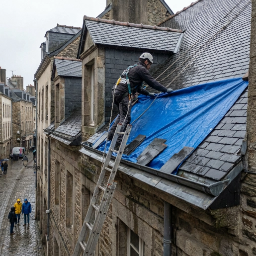 réparation de toiture en urgence Rennes